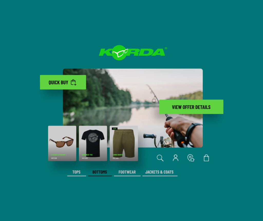 shopify development for korda clothing ecommerce website