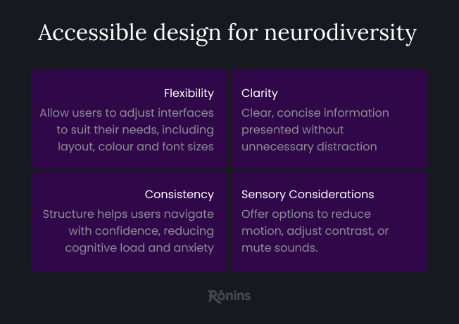 general principles of accessible design for neurodiversity